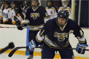 Captain Nico Vecchio of the Bobcats – courtesy of @pittgbghockey