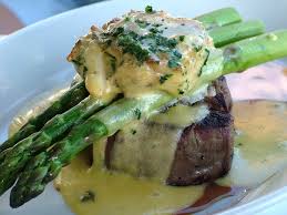 filet with crab